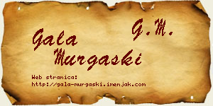 Gala Murgaški vizit kartica